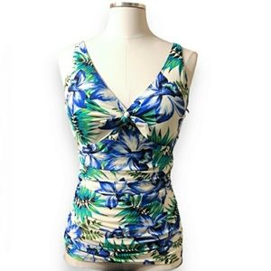 COCO REEF Bra Sized Underwire Knotted Tankini NWT!